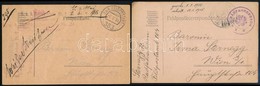 1915 2 Db Kerékpáros Alakulattól Küldött Tábori Posta Levelezőlap - Other & Unclassified