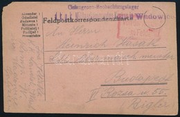 1916 Tábori Posta Képeslap "Gefangenen-Beobachtungslager D. K.u.k. Militaerkommandos In Wadowice" - Other & Unclassified