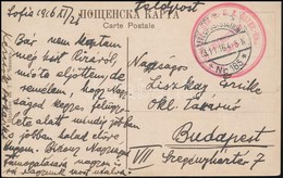 1916 Tábori Posta Képeslap Bulgáriából Budapestre Az Ottani Osztrák-magyar Távíró állomásról "HUGHESSTATION DER K.u.K ÖS - Other & Unclassified