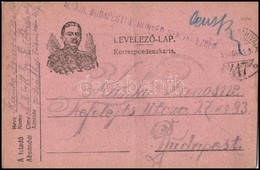 1918 Tábori Posta Levelezőlap "M.kir. Budapesti I. Honvéd Gyalogezred" + "TP 417 B" - Other & Unclassified