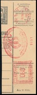 1942 Csomagszállító Szelvény Piros, Frankotyp Reklámbélyegzéssel + "PINNYE" Postaügynökségi Bélyegzéssel - Other & Unclassified