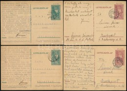 1940 13 Db Díjjegyes Levelezőlap Katonától Polgári Postával Az Erdélyi Bevonulás Előtti és Alatti Időszakból, érdekes Ta - Other & Unclassified