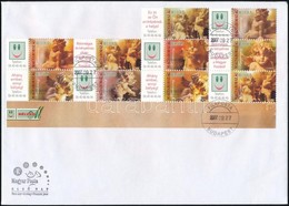 2007 Karácsonyi Bélyegem - Angyalkák 10-es összefüggés FDC-n - Other & Unclassified