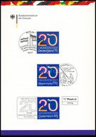 2009 Magyar-osztrák Határnyitás 20. évfordulója Közös Emléklap + 2 FDC - Other & Unclassified