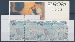 ** 1993 Kortárs Művészet ívsarki Pár + ívszéli Pár Bélyegfüzetből + Bélyegfüzet Mi 1829 A-C - 1830 A-C (MH 16) - Other & Unclassified