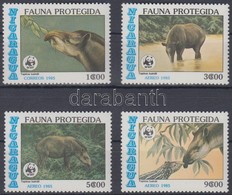 ** 1985 WWF: Tapír Sor + 4 Db FDC és CM Mi 2627-2630 - Other & Unclassified