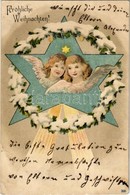 T2/T3 1903 Fröhliche Weihnachten! / Christmas Greeting Postcard With Angels, Litho (EK) - Unclassified