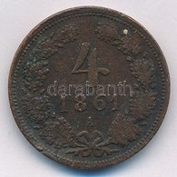 Ausztria 1861A 4kr Cu Bécs T:3 Ph. Austria 1861A 4 Kreuzer Cu Vienna C:F Edge Error  Krause KM#2197 - Unclassified