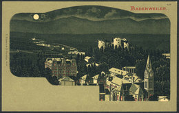 GERMANY: BADENWEILER: General View By Night, Unused, Old PC, VF Quality! - Autres & Non Classés