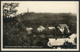 GERMANY: BAD FREIENWALDE: Panorama, With Hotel Advertising Printed On Back, Ed. Max O'Brien, Unused, VF Quality - Autres & Non Classés