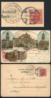 GERMANY: BERLIN: Litho PC With Several Views, Ed. Krûger & Co., Used In 1898, With Minor Defects In The Margins - Autres & Non Classés