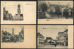 GERMANY: BIBERACH An Der Riss: 9 Old Postcards With Good Views Of The City, Most Very Old, Unused, Superb! - Autres & Non Classés