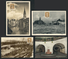 GERMANY: HAMBURG: 16 Old Cards With Good Views Of The City And The Port, Fine To VF Quality - Autres & Non Classés