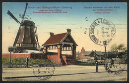 GERMANY: HAMBURG: Windmill And Entry To The Subway, Used In 1916, VF Quality - Autres & Non Classés