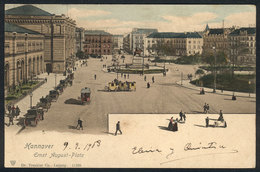 GERMANY: HANNOVER: Ernst August-Platz, Postcard Used In 1903, VF Quality. - Autres & Non Classés