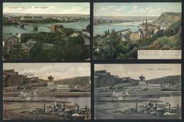GERMANY: KOBLENZ: 4 Postcards With Good Views, Sent To Argentina In 1906, VF Quality! - Autres & Non Classés