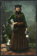 PORTUGAL: Milk Seller Woman, Old PC Of VF Quality - Autres & Non Classés