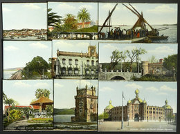 PORTUGAL: LISBOA: 9 Old Postcards, Nice Views, Ed. G & F, VF Quality - Lisboa