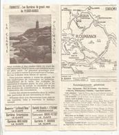 Dépliant Touristique, PLOUMANACH ,la Clarté ,granit Rose De PERROS GUIREC, 8 Pages, 3 Scans ,frais Fr 1.65 E - Dépliants Turistici