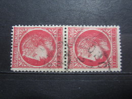 VEND BEAUX TIMBRES FRANCE N° 676 EN PAIRE , IMPRESSION DECALEE !!! - Oblitérés