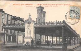 Cazères Sur Garonne        31      La Halle Aux Grains Et Statue Du Semeur     (Voir Scan) - Autres & Non Classés