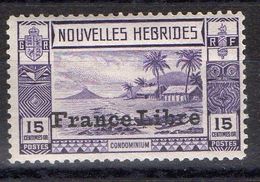 NOUVELLES-HEBRIDES (POSTE) : Y&T N° 126 TIMBRE NEUF AVEC TRACE DE CHARNIERE , A SAISIR .B 3 - Nuevos