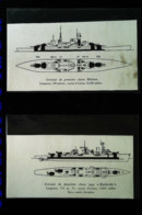 Navire De Guerre - Plans Croiseur "KARLSRUHE" Et Croiseur "BLUCHER"  -  2 Coupures De Presse (illustration) De 1940 - Autres Plans