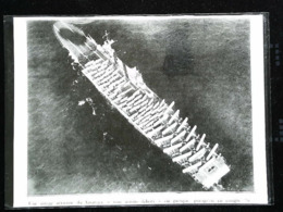 Navire De Guerre - Porte-avions Américain " SARAGOTA" Us Navy Vu Du Ciel - Coupure De Presse (encadré Photo) De 1936 - Autres & Non Classés