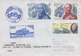 Russia Ship M/v Kapitan Nazarev  Cover (47386) - Poolshepen & Ijsbrekers