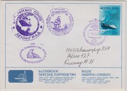 Russia 1988 Cover Baltic Shipping Company (47390) - Poolshepen & Ijsbrekers