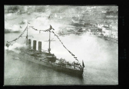 Navire De Guerre -  Croiseur à Villefranche - Coupure De Presse (encadré Photo) De 1909 - Autres & Non Classés