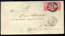 BUDAPEST 1890. Szép Levél 5Kr Pár Párizsba Küldve - Oblitérés
