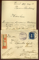 SWITZERLAND   1897. 2 Pieces  Szép Levél Budapestre Küldve - Lettres & Documents