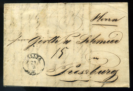 TÁLYA 1848.09.  Levél, Tartalommal Pozsonyba Küldve - ...-1867 Prephilately