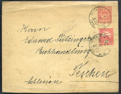 MÁRIAHUTA ZAKARFALVA 1907. Kiegészített Díjjegyes Boríték Teschen-be Küldve - Used Stamps