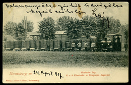 KORNEUBURG 1908. Feldbahn, Régi Képeslap - Other & Unclassified