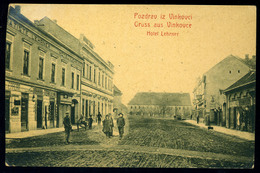 VINKOVCE 1908. Hotel, üzletek, Régi Képeslap - Croatia