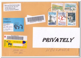Turkije 2010, Registered Mail To Netherland - Brieven En Documenten