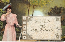 PARIS-CARTE DEPLIANTE , SOUVENIR DE PARIS - Sonstige & Ohne Zuordnung