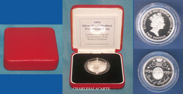 GREAT BRITAIN 1994 SILVER PROOF PIEDFORT £2 SILVER COIN  ORIGINAL PACKAGE/BOX + CERTIFICATE EXCELLENT - Nieuwe Sets & Proefsets