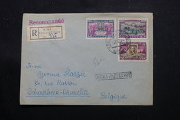 U.R.S.S. - Enveloppe En Recommandé De Riga Pour La Belgique En 1958, Affranchissement Plaisant - L 59677 - Cartas & Documentos
