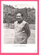 Affiche 18,3 X 13 Cm - MAO ZEDONG Ou MAO TSÉ-TOUNG Han Chinese Revolutionary Political - Président De La Chine Dehors - Affiches