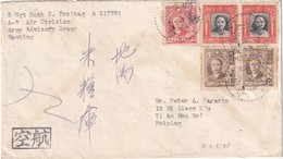 CHINE 1948 LETTRE DE NANKING POUR PEIPING - Nordostchina 1946-48