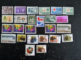 CANADA PETIT LOT VRAC TIMBRES OBLITERES - Collections