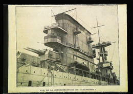 US NAVY - Porte-avions Américain Et Superstructure "LEXINGTON"   - Coupure De Presse (encadré Photo) De 1928 - Autres & Non Classés