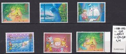 5 Timbres Neufs** N° 1288  à 1292 ,1987 Noël - Ungebraucht