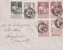 DDX 059 --  Enveloppe TP Caritas Lemaire Et Montald ANVERS 1910 Vers HOEYLAERT - COB 220 EUR S/lettre - RARE - 1910-1911 Caritas