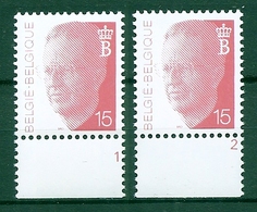 BELGIE * Nr 2450  Plaatnr 1+2 * Postfris Xx - Andere & Zonder Classificatie