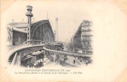 PARIS-LA PLATE-FORME MOBILE ET LE CHEMIN DE FER ELECTRIQUE - EXPOSITION UNIVERSELLE 1900 - Metro, Estaciones