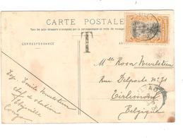 PR6563/ TP 20 S/CP Congo Brazzaville C.Thijsville 1906 Griffe T V.Tirlemont Via Matadi - Covers & Documents